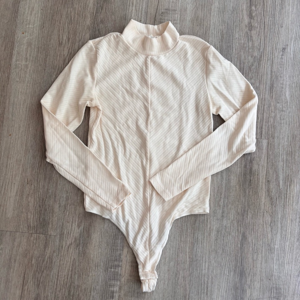 Knix x Birds Papaya Mockneck Bodysuit M